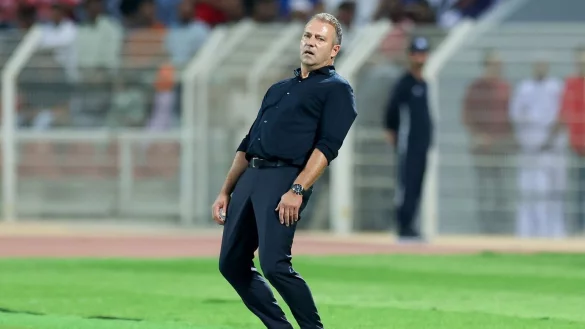 Beim Spiel gegen Oman hat ein Spieler Trainer Hansi Flick besonders &uuml;berzeugt. - &copy; Christian Charisius/dpa