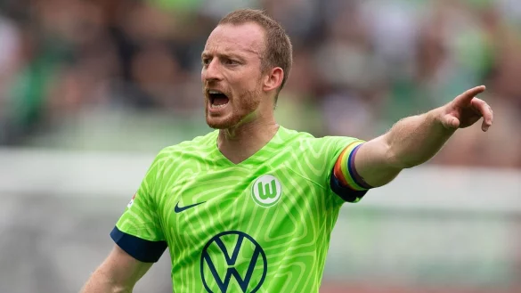 Der Kapit&auml;n des VfL Wolfsburg: Maximilian Arnold. - &copy; Swen Pf&ouml;rtner/dpa