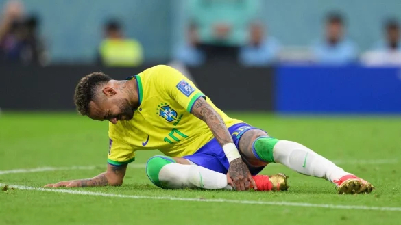 Verletzungsgeplagt: Brasilien-Star Neymar. - &copy; Robert Michael/dpa