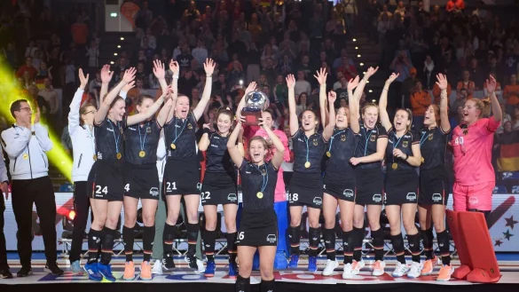 Die deutschen Frauen konnten die Hallen-EM bereits zum 16. Mal gewinnen. - &copy; Gregor Fischer/dpa