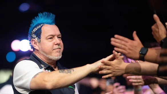 Peter Wright ist zur&uuml;ck an der Weltspitze, das geht aus dem Ranking des Weltverbandes PDC hervor. - &copy; Sebastian Gollnow/dpa