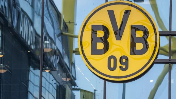 Das Vereinlogo von Borussia Dortmund. - &copy; Bernd Thissen/dpa/Symbolbild