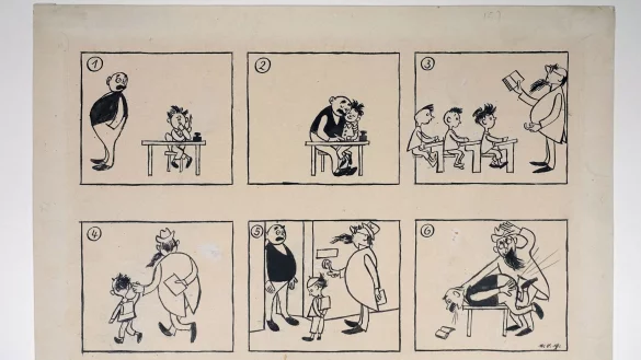 Der erste &laquo;Vater und Sohn&raquo;-Comic. - &copy; Zeichner Erich Ohser/e.o.plauen Stiftung/dpa