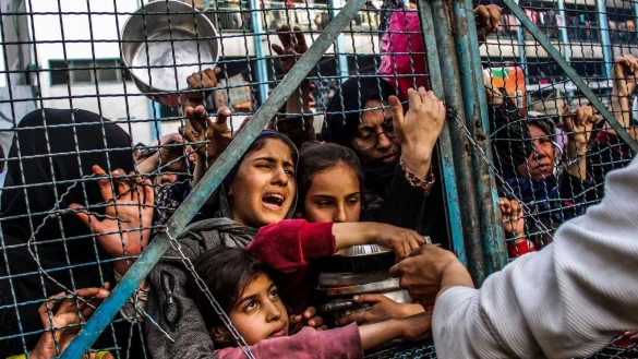 International anerkannte Experten f&uuml;r Ern&auml;hrungssicherheit schlagen mit Blick auf den Norden des Gazastreifens Alarm. Schon im Fr&uuml;hjahr, als dieses Bild entstand, war die humanit&auml;re Lage schwierig. (Archivbild) - &copy; Mahmoud Issa/dpa