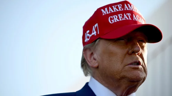 Die ganz gro&szlig;e Mehrheit der Volkswirtschaftsprofessoren an den deutschen Universit&auml;ten f&uuml;rchtet negative Auswirkungen der zweiten Amtszeit des designierten US-Pr&auml;sidenten Donald Trump auf Deutschland und Europa. - &copy; Brandon Bell/Getty Images North America Pool via AP/dpa