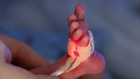 Schon ab 400 Gramm Geburtsgewicht k&ouml;nnen Fr&uuml;hchen &uuml;berleben. - &copy; Boris Roessler/dpa