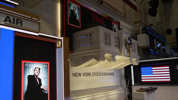 Trump läutet Handel an New Yorker Börse ein - © Alex Brandon/AP/dpa