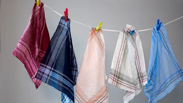 Können Stofftaschentücher nach der Benutzung gut trocknen, überleben Viren und Bakterien darauf weniger lang. - © Laura Ludwig/dpa-tmn