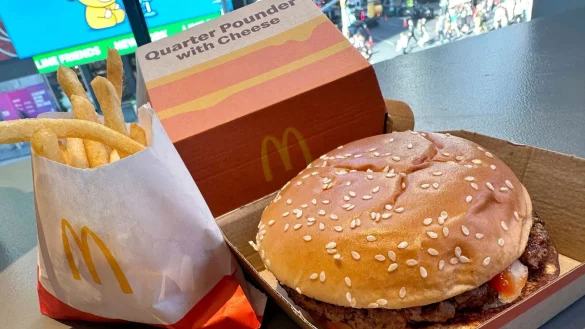 US-Beh&ouml;rden vermuten Zwiebeln in einem bestimmten Burger hinter dem Ausbruch. (Archivbild) - &copy; Richard Drew/AP/dpa