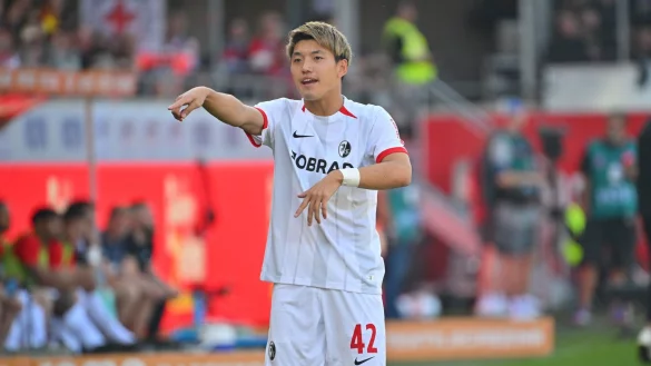 Ritsu Doan gehört seit Wochen zu den stärkten Spielern im Kader des SC Freiburg. - © Jan-Philipp Strobel/dpa