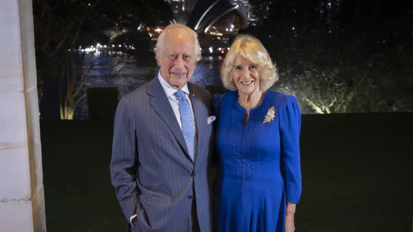 Erster Termin des Königspaars ist ein Gottesdienst in Sydney. - © CPOIS Andrew Dakin/Royal Communications/PA Media/dpa