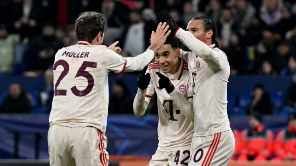 Thomas Müller gelang sein erstes Champions-League-Tor in dieser Saison - © David Inderlied/dpa