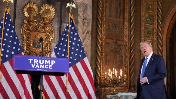 Trump sieht Tiktok als Faktor in seinem erfolgreichen Wahlkampf. - © Evan Vucci/AP/dpa