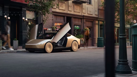 Musk versprach schon oft selbstfahrende Teslas - und sie sind immer noch nicht auf der Stra&szlig;e. (Archivbild) - &copy; Tesla/TESLA/AAP/dpa