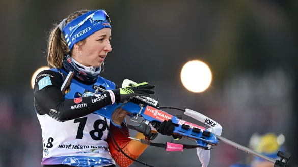Franziska Preu&szlig; beendet den Sprint wieder unter den Top Ten. - &copy; Hendrik Schmidt/dpa