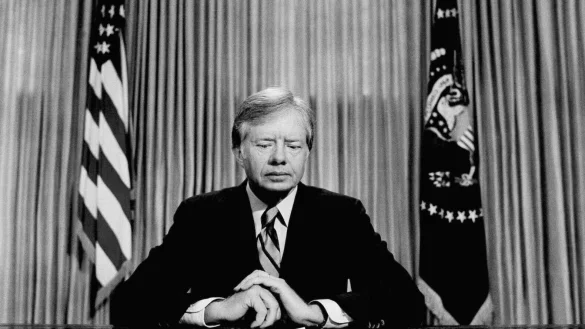 Weltweit zollten Politiker dem gestorbenen Ex-US-Präsidenten Carter Respekt. (Archivbild) - © Uncredited/AP/dpa