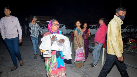 Das Feuer habe eine Massenpanik ausgel&ouml;st, als Patienten und Angeh&ouml;rige versucht h&auml;tten, das Geb&auml;ude zu verlassen. - &copy; Uncredited/AP/dpa