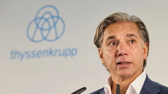 Damit Zement «grün» wird: Die Thyssenkrupp-Tochter Polysius liefert zwei CO2-Abscheideanlagen für ein Zementwerk in Griechenland. - © Georg Wendt/dpa