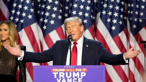 K&auml;mpferisch und ein Instinkt f&uuml;r das, was vielen US-B&uuml;rgern gerade Sorgen macht - so hat Trump gepunktet. - &copy; Alex Brandon/AP