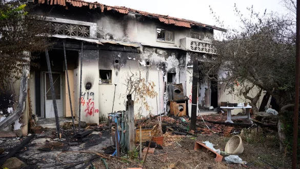 Israels Pr&auml;sident Izchak Herzog will ab dem Jahrestag des Massakers am 7. Oktober alle Orte entlang der Grenzez zum Gazastreifen besuchen, wo die Hamas und andere Extremisten aus dem K&uuml;stenstreifen vor einem Jahr mordeten. - &copy; Bernd von Jutrczenka/dpa