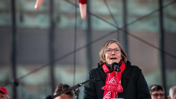 Vermisst Angebote des VW-Managements: IG-Metall-Chefin Christiane Benner. (Archivbild) - &copy; Fabian Strauch/dpa