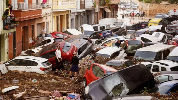 In Spanien haben heftige Unwetter viele Menschenleben gekostet. Das k&ouml;nnte laut vfdb auch in Deutschland wieder passieren. - &copy; Alberto Saiz/AP