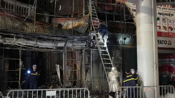 Der mutmaßliche Brandstifter wurde festgenommen (Foto aktuell). - © Hau Dinh/AP/dpa