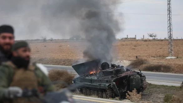 Die Rebellen starteten ihre Blitzoffensive erst Ende November. - © Ghaith Alsayed/AP/dpa