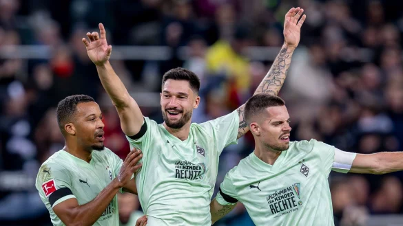 Nationalstürmer und aktuell Gladbachs erfolgreichster Torschütze: Tim Kleindienst - © David Inderlied/dpa