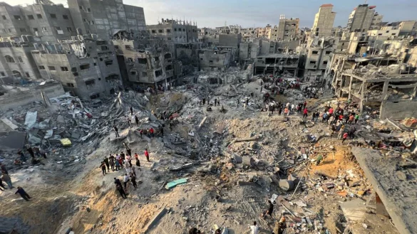 Bei neuen israelischen Luftangriffen im Gazastreifen starben wieder viele Pal&auml;stinenser. (Archivbild) - &copy; Fadi Wael Alwhidi/dpa