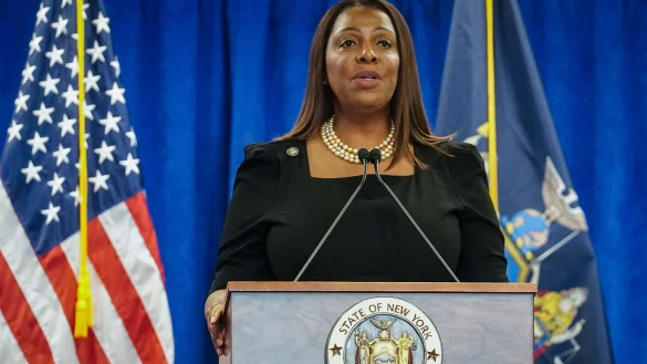 Generalstaatsanwältin Letitia James ließ die verstörenden Videoaufnahmen ins Netz stellen. (Archivbild) - © Bebeto Matthews/AP/dpa