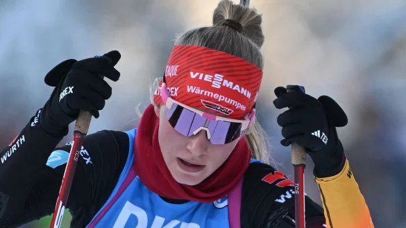 Julia Tannheimer ist Deutschlands große Biathlon-Hoffnung. - © Sven Hoppe/dpa
