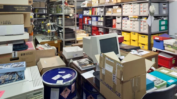 700 Kisten gingen aus Leni Riefenstahls Nachlass 2018 als Geschenk an die Stiftung Preu&szlig;ischer Kulturbesitz (Handout). - &copy; Wilfried Petzi/Kunstbibliothek der Staatlichen Museen zu Berlin/dpa