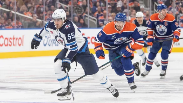 Die Jets voraus, die Oilers hinterher - so lief das zum Start in die NHL-Saison zu oft aus Sicht von Leon Draisaitls Team. - &copy; AMBER BRACKEN/The Canadian Press/AP/dpa