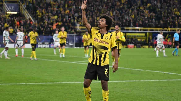 Lief zu gro&szlig;er Form auf: Karim Adeyemi - &copy; Bernd Thissen/dpa