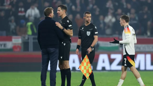 Julian Nagelsmann hat kein Verst&auml;ndnis f&uuml;r den Elfmeterpfiff. - &copy; Christian Charisius/dpa