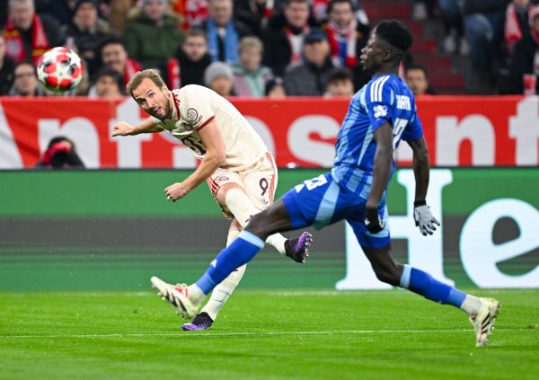 Münchens Harry Kane im Spiel gegen Bratislava. - © Sven Hoppe/dpa