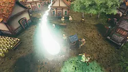 Spieler bewegen sich als Lichtkugel durch "Fata Deum – The God Sim". - © 42 Bits Entertainment