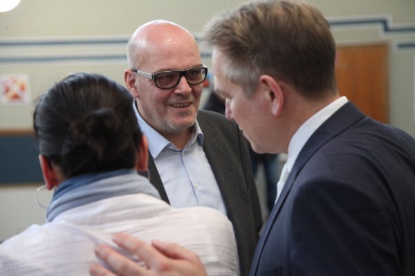 Der Angeklagte Rolf Herbrechtsmeier, der "Führerscheinkönig". - © Bernhard Preuss