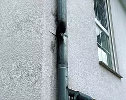 Blitzeinschlag in Pivitsheider Reihenhaus. - &copy; Feuerwehr Detmold