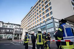 Bei Wartungsarbeiten im Untergeschoss des Detmolder Klinikums ist Kühlmittel ausgetreten. - © Torben Gocke