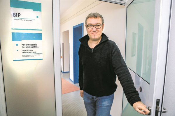 Hier herein: Andreas Haase von der der "man-o-mann"-Beratungsstelle will Vätern nach der Trennung helfen.  - © Andreas Zobe