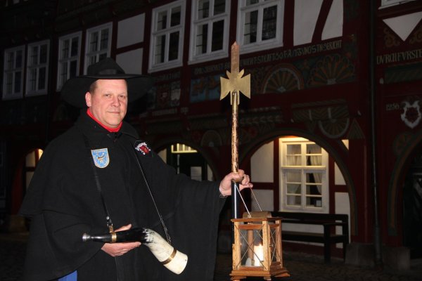  Ralf Hoffmann wird als weiterer Nachtwächter Franz Grünwald und Josef Kirchhoff unterstützen. - © Foto: Liebig