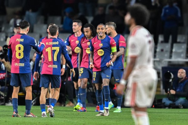 Barcelona-Jubel gegen die Bayern. - © Sven Hoppe/dpa
