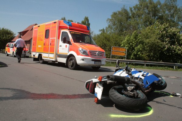 Die Unfallstelle in Alverdissen. - © Sylvia Frevert
