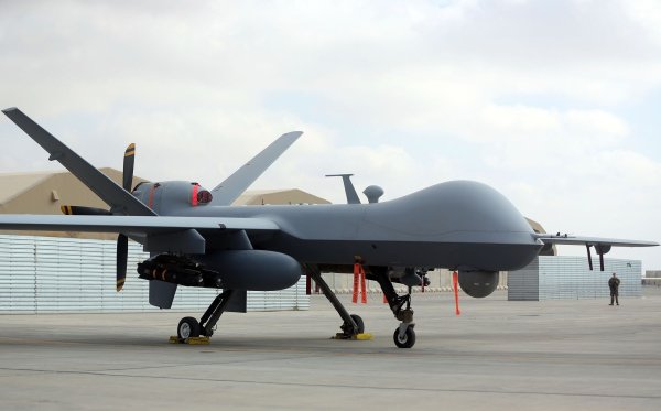 Während des Gaza-Kriegs kamen US-Drohnen vom Typ MQ-9 Reaper zum Einsatz. (Archivbild) - © Massoud Hossaini/AP/dpa