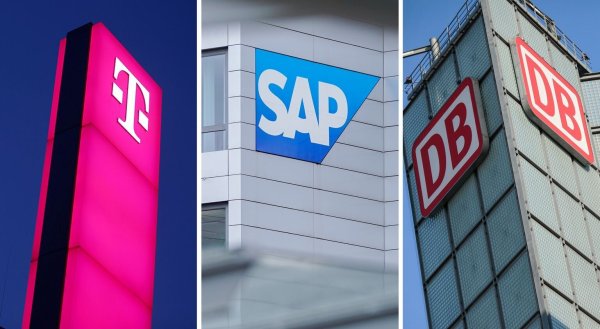 Telekom - SAP - Deutsche Bahn - © Foto: Anspach/Koall/Berg/dpa