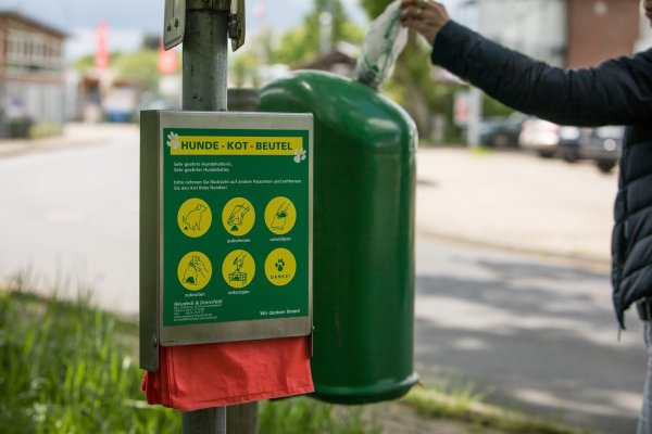 Ab in die Tonne: Haustiere können unterschiedlichste Parasiten ausscheiden - und damit Menschen und andere Tiere gefährden. - © Christin Klose/dpa-tmn