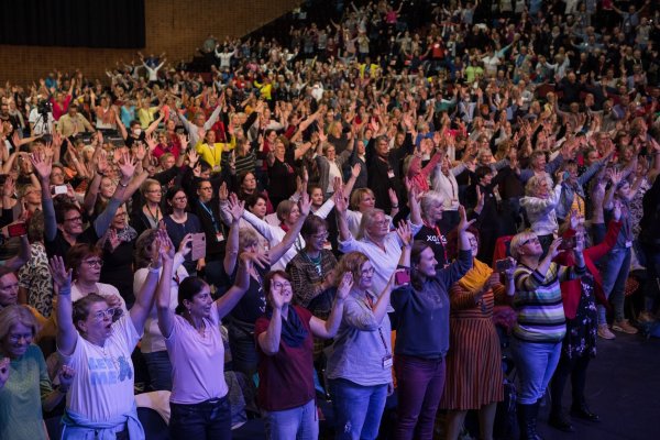 Tausende Sänger in Essen erwartet: Am Freitag startet der internationale Gospel-Kirchentag. - © Karsten Socher/Stiftung Creative Kirche/dpa