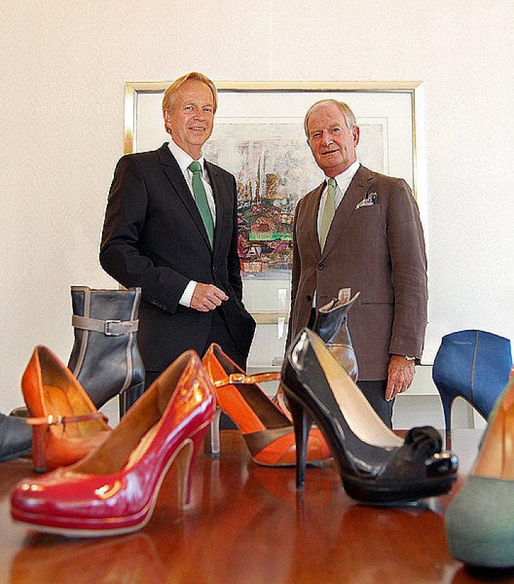 Horst Wortmann (Firmenchef, rechts) und Dr. Wolfgang Illers (Finanzgeschäftsführer, links). - © Foto: Wortmann-Gruppe